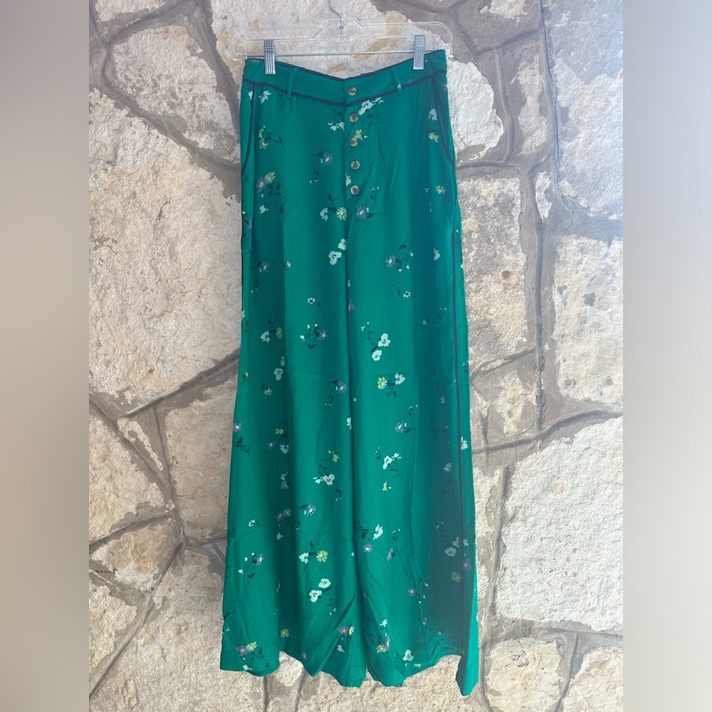 Free People Bennie Printed Wide Leg Pants size 4 - Picture 2 of 4
